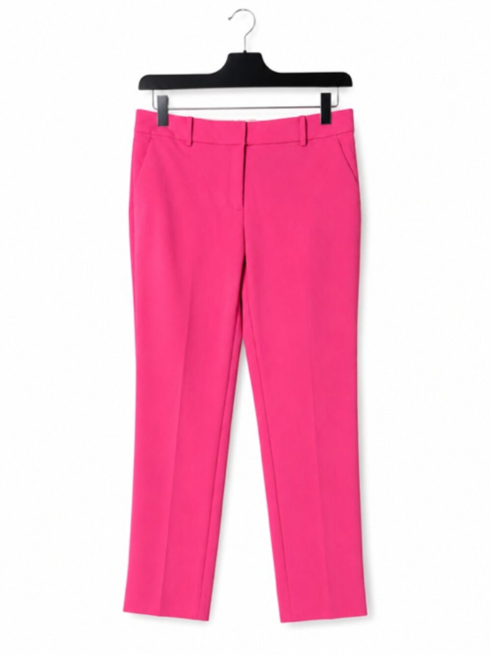 Talbots Hampshire Ankle Pants Size 12 Bright Pink Career Stretch Ankle Trousers